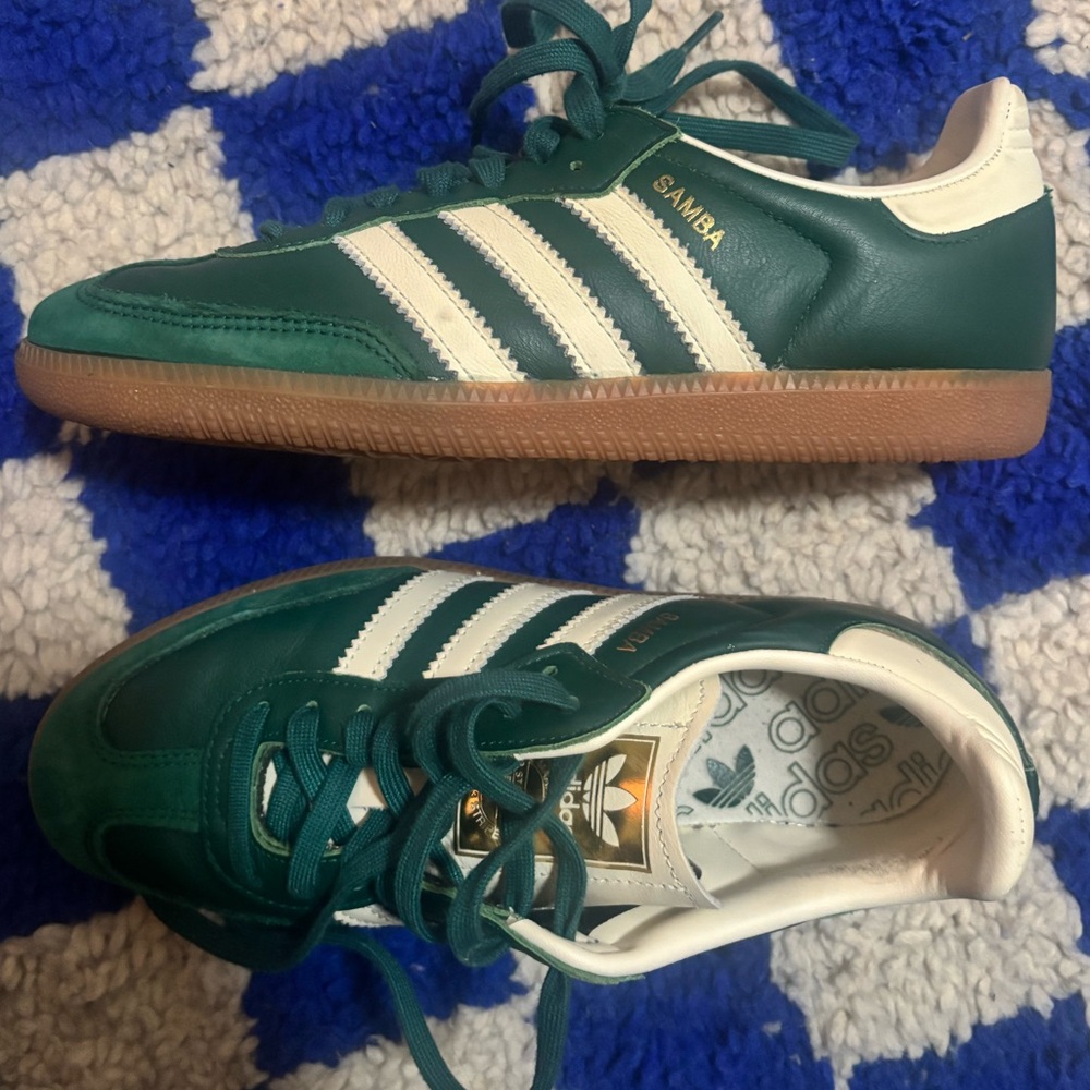 Green Adidas Sambas